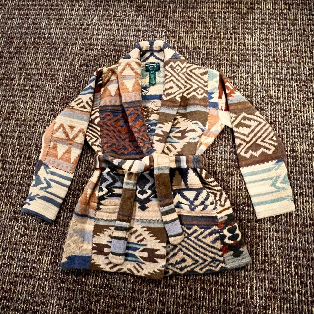 Outstanding Ralph Lauren Southwest Sweater in Petite Plus